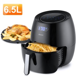 Encci Air Fryer - 6.9 Quart (6.5 Liter) Air Fryer - Large Capacity Air Fryer, Digital Display, Hot Air Fryer Oil Free Cooker, Healthy Cooking, Easy to Clean