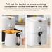 Encci Air Fryer - 4.2 Liter White Compact Air Fryer - Small Size Air Fryer, Perfect for Singles, Oil Free Cooker, Healthy Cooking, Easy to Clean, Digital Display