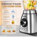 Encci High-Speed Blender - 800 Watt Countertop Blender for Shakes, Smoothies, Frozen Drinks - Powerful Kitchen Blender, Easy to Clean