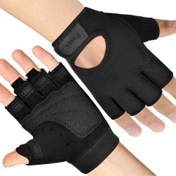 Encci Workout Gloves - Fitness Gloves with Anti-Slip Palm Protection - Gym Gloves for Weightlifting, Cross Training, Exercise - Breathable, Comfortable, Protects Hands