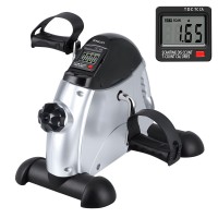 Encci Under Desk Exercise Bike - Portable Mini Exercise Bike for Arms & Legs - Pedal Exerciser with Adjustable Resistance - for Home, Office, Seniors - Compact & Quiet
