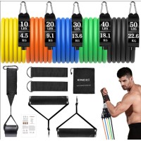 Encci Resistance Bands - Hip Bands & Leg Exercise Bands - 5 Levels Multifunctional Elastic Training Bands for Glutes, Thighs, Squats, Workout Fitness - Durable & Non-Slip