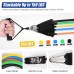 Encci Resistance Bands - Hip Bands & Leg Exercise Bands - 5 Levels Multifunctional Elastic Training Bands for Glutes, Thighs, Squats, Workout Fitness - Durable & Non-Slip