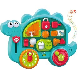 Encci iPlay, iLearn Toddler Activity Cube: Montessori-Inspired Toy for 1-3-Year-Olds, Perfect Travel Carseat Toy, and Birthday Gift for Kids