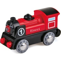 Encci Battery Operated Train - Toy Train Engine for Kids - Realistic Sounds & Lights, Durable Plastic, Perfect Gift for Boys & Girls