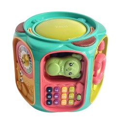 Encci Baby Hand-Clapping Drum, 6-Sided Multi-Functional Musical Toy for Early Education, Suitable for 0-1 Year Old Babies (6-12 Months)